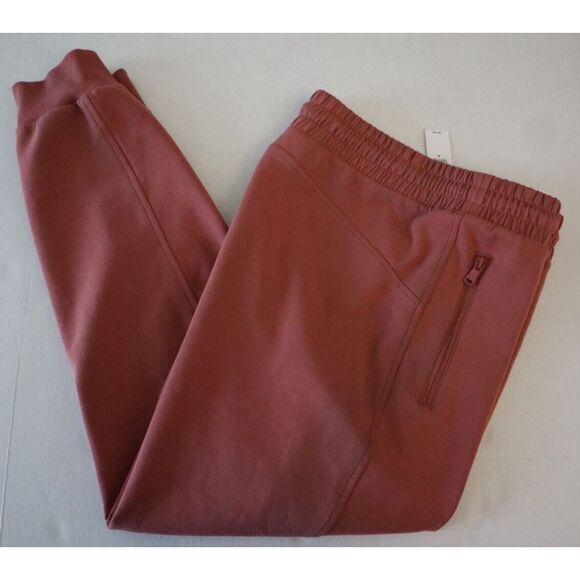 Old Navy Active Women's Sz M Mauve Pink High-Rise Dynamic Fleece Jogger Pants - Picture 10 of 11